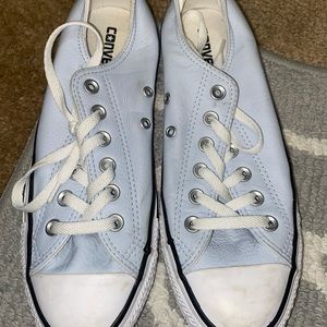 baby blue low top converse